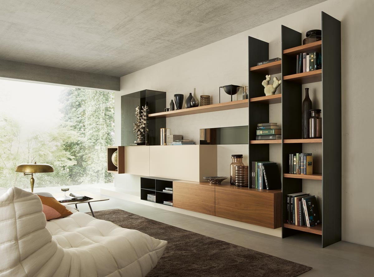 Wandbündige Türen verschmelzen optisch mit der Wand